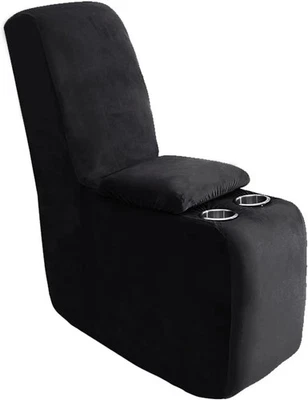  2-Piece Velvet Recliner Console Cover Stretch Additional Reclining Slipcover - Image 1 of 4