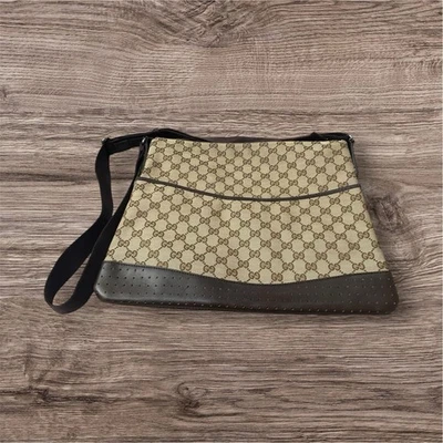 Gucci GG Canvas Flat Messenger Bag - Image 1 of 4
