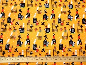 Baby Geist Skelett Halloween Stoff Sheri Beere Kostüm Clubhaus gelb schwarz - Bild 1 von 1