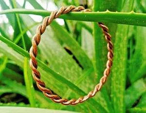 Copper Cubit Ring, Energy Balance Energy Hidden Tensor Ring, Pure Copper Bangle - Picture 1 of 8