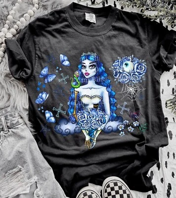 SPOOKY KOOK The Corpse Bride Tshirt - Sizes 8-32 UK Tim Burton, Horror, Goth, Emily, Victor