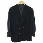 Dunhill Tailored Jacket Double Unlined Shoulder Pad Super100S 48 L Navy /Tk Gy09