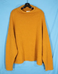 SUÉTER MADEWELL Calabaza Quemada Tejido Acanalado Lana Merino BELMONT CUELLO SIMULADO Talla 3X - Imagen 1 de 5