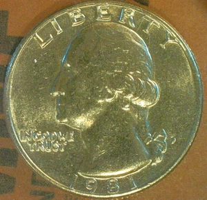 FALL & WINTER SALE--UNITED STATES 1981 '' WASH. CLAD PROOF-LIKE .25c KM#164a - Picture 1 of 3