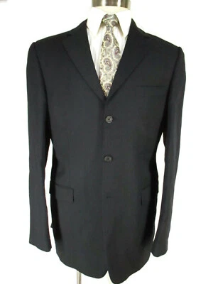 Terno Burberry London masculino listra azul marinho 3 BTN LÃ KENSINGTON 40L recente - Imagem 1 de 4