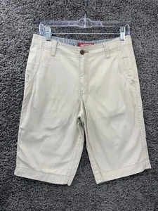 Arizona Jean Chino Shorts Boys 20 Beige 100% Cotton Mid Rise Flat Front Preppy - Picture 1 of 19
