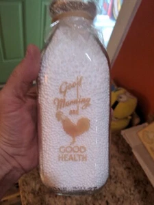 Kimmels Dairy 1 quart milk bottle Valley View PA 2 color - Picture 1 of 17