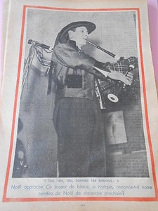 Joueur de Biniou typique pour Noel dessin Print 1935 - Picture 1 of 1