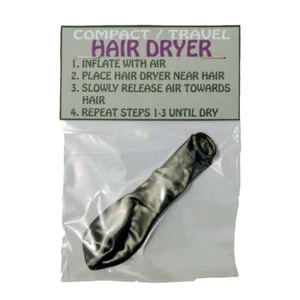 Joke Novelty Funny Gift TRAVEL HAIR DRYER Birthday Present Quirky Humour Him Her - Picture 1 of 2