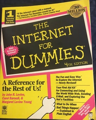 The Internet for Dummies 4th Edition~1997 IDG Books~ISBN 0764501062 - Image 1 of 4