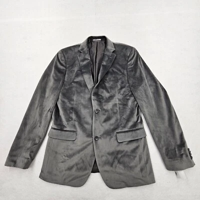 Alfani мужской 40L Slim-Fit твердого бархата серый Sport пальто куртка Blazer - Изображение 1 из 4