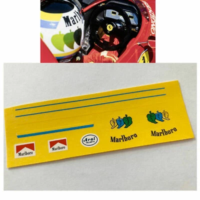 Decals 1.12 1/12 helmet Stefan Johansson f1 driver car auto FDS Automodelli  - Immagine 1 di 2