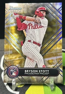 Bryson Stott 2022 Bowman refractor de oro de ley/50 - Imagen 1 de 2