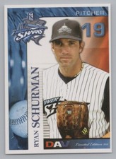 Ryan Schurman 2007 DAV Camden Riversharks Atlantic League Baseball Card