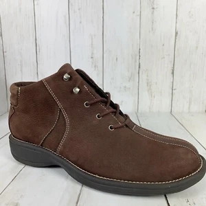 Botas de montaña blancas talla 8.5 Lisa Brown Nubuck Cuero Nobuck Chukka - Imagen 1 de 9