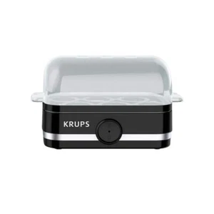 Krups Egg Cooker 6-Egg Capacity Black Soft Hard Boiled Poached Scrambled Omelet - Picture 1 of 8