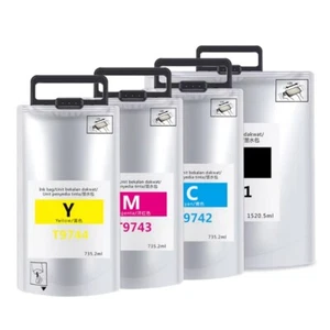 T9741 T9742 T9743 T9744 Compatible Pigment Ink Bag For WF-C869R WF-C869Ra - Picture 1 of 6