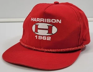 I) Harrison 1962 Baseballkappe Erwachsene rot Druckknopflasche Baumwolle - Bild 1 von 9