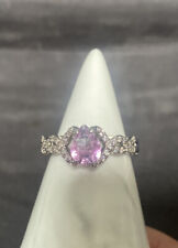 Fragrant Jewels Amethyst and Diamond Ring 8 NWT