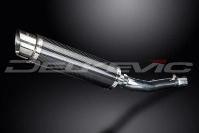 Silenciador de escape redondo de carbono Delkevic 14" Slip-on - Honda CBR600 F4i 2001-2006 Foto 1 de 3