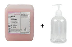 Langguth Sanolin HP10 Seife mild 5 Liter rosa Cremeseife + Dispenser Flasche - Bild 1 von 2