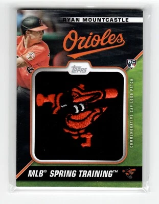 Ryan Mountcastle RC 2021 Topps RC Cap Logo Patch Black Parallels #/299 Orioles - Image 1 of 2