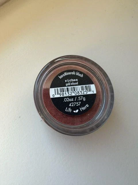 bareMinerals Blush Loose Powder RICHES Gold Infused .02 oz / .57 g Mini ~ Sealed - Image 1 of 1