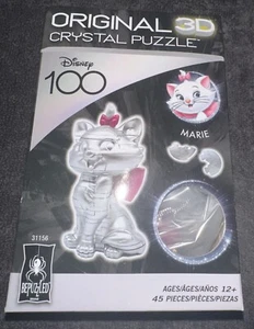 DISNEY 100 Bepuzzled Platinum Marie Aristocats 3D Crystal Puzzle - New - Picture 1 of 2