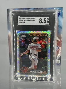 Actualización cromada Topps 2024 #USC200 Jackson Holliday Aqua Refractors novato SGC 8,5 - Imagen 1 de 2