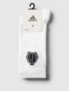 2 Pairs x Adidas Unisex Track Suit Embroidered Crew Socks XS UK 1-3.5 EU 34-36 - Picture 1 of 10
