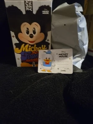 Disney Donald PATO Pop Mart Mickey Mouse Família Bolsa Selada Caixa Aberta Confirmar - Imagem 1 de 2