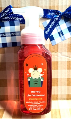 JABÓN DE MANOS ESPUMOSO LIMPIO BATH & BODY WORKS MERRY CHRISTMOUSE 8,75 FL/oz 236 ml Foto 1 de 3