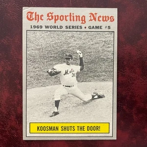 1970 Topps Set JERRY KOOSMAN 1969 WORLD SERIES G5 #309 METS ORIOLES - EX - Picture 1 of 2