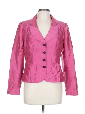 Blazer de seda rosa para mujer Kay Unger talla 12 Foto 1 de 4