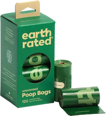 Bolsas de caca con clasificación Earth para perros garantizadas a prueba de fugas y bolsa de residuos extra gruesa R Foto 1 de 4