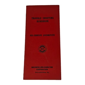 BLH Lima Baldwin 1952 All Service Locomotives Trouble Shooting Handbook Manual - Picture 1 of 6