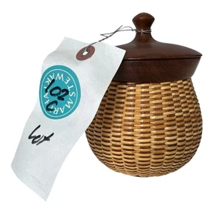 Vintage Handwoven Basket - Martha Stewart’s Turkey Hill Kitchen (Signed, Sowers) - Picture 1 of 11