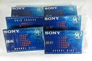 Sony - Type 1 - Normal Bias - 90 Minutes - Blank Cassette - Lot of 6 - Picture 1 of 2