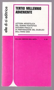Libretto Tertio Millennio Adveniente Lettera Giovanni Paolo II Giubileo SCV1
