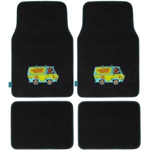 Scooby Doo Mystery Machine Carpet Car Floor Mats Extra Protection 4 PC Full Set