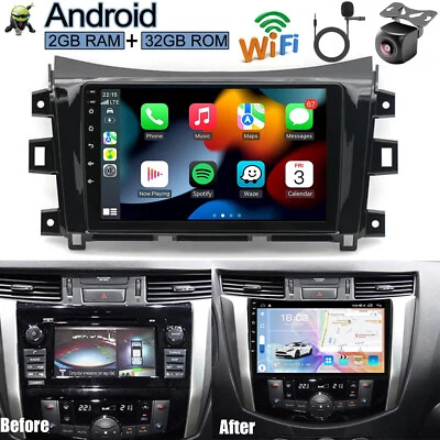 For Nissan NAVARA NP300 16-19 Android 13 Carplay Car Stereo Radio FM/RDS 32G Nav - Image 1 of 4