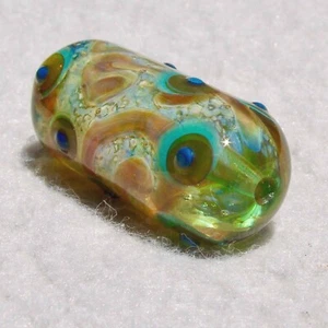 KERFUFFLE Handmade Art Glass Focal Bead Flaming Fools Lampwork Art Glass SRA - Picture 1 of 7