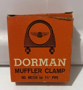 Vtg EMPTY Dorman MC134 Full Circle Muffler Clamp EMPTY Box Prop Collectible - Picture 1 of 6