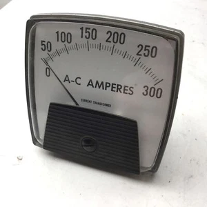 Yokogawa 250340LSRX Analog Panel Meters, AC Ammeter, Transformer, 0-300 A ac - Picture 1 of 5