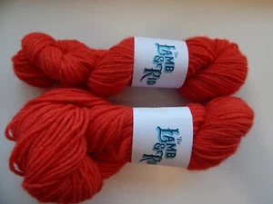 THE LAMB & KID TOD WORSTED YARN CASHMERE 35% /YAK 65% HAND DYED SHORTCAKE-2 - Picture 1 of 2
