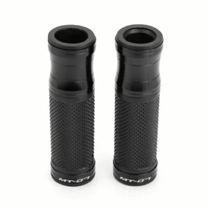 Street Bike Handle Bar Hand Grips For YAMAHA MT-07 TRACER MT 07 2016-2023 Black - Picture 1 of 12