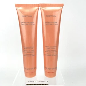 2x Mary Kay Private Spa Collection Extra Emollient Night Cream 2.1oz Peach Tube - Picture 1 of 7
