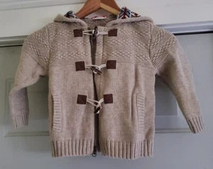 Hanna Andersson Donegal Toggle Zip Sweater Jacket Hoodie Unisex - Size 90 - Picture 1 of 4