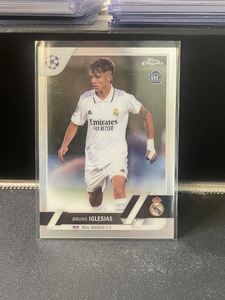 2022-23 Topps Chrome UEFA Club Competitions Bruno Iglesias RC - Real Madrid - Image 1 of 1