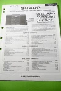 Service Manual Instructions for Sharp CD-S370,CP-S370,Original - Imagen 1 de 1